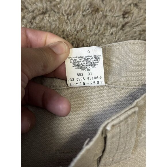 LEVIS Vintage 1998 Y2K Cargo Shorts Khaki Tan 90s Preppy Casual Hiking Sz 26 - Picture 4 of 10